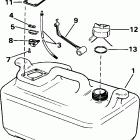 J25TVL3SIE elec start, tiller, 20 in shaft, wht Fuel tank - 6 gallon, w / gauge