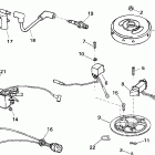 J2RTVSIA Commercial, Rope Start, Tiller, 15 IN. shaft, wht Armature plate & coil assembly