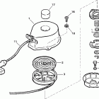J2RTVSIA Commercial, Rope Start, Tiller, 15 IN. shaft, wht Ручной стартер