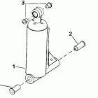 J30JRSIE jet drive, rope start, 15 in shaft Цилиндр наклона