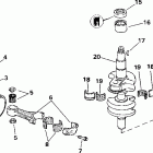 J30RVSIA rope start, tiller, 15 in shaft, wht Коленчатый вал & Поршень