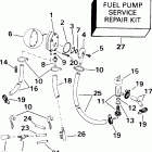 J65WELSIR Commercial, elec start, 20 in shaft Топливный насос и фильтр