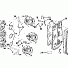 J65WRLSIR commercial, rope start, 20 in shaft Intake manifold & air silencer