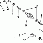 J8WRLSIR Commercial, rope start, tiller, 20 in shaft Шланг подачи топлива & подсос