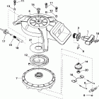 J8WRSIR Commercial, rope start, tiller, 15 in shaft Ручной стартер