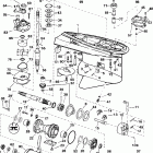 RJ150PLSIF elec start, TNT, 20 in shaft Gearcase - standard rotation - vl, vx models