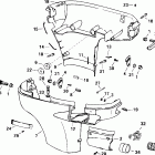 RJ175CXSIF elec start, TNT, 25 in shaft, wht, cntr rotate Нижний кожух двигателя