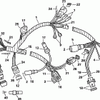RJ175CXSIF elec start, TNT, 25 in shaft, wht, cntr rotate Motor harness