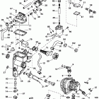 RJ175CXSIF elec start, TNT, 25 in shaft, wht, cntr rotate Fuel bracket & components