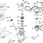 J105WELSIF commercial, elec start, 20 in shaft Power trim  /  tilt hydraulic assembly