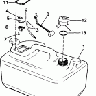BJ35EL3EEM Топливный бак- 6 gallon
