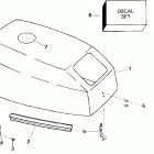 J15WRLEES Engine cover -- evinrude