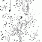 J40JPLEEC Midsection -- power trim & tilt