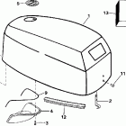 HJ6FRLECA Engine cover -- evinrude