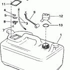 J15ELECR Топливный бак- 6 gallon