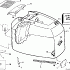 J225CXECS Engine cover-evinrude-200tl,tx,cx,225tx,cx,tz,cz,qx,nx,2...