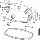 BJ20SRECB Engine cover -- evinrude