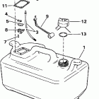 BJ50TSLECC Топливный бак- 6 gallon