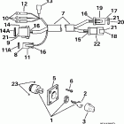 BJ50TSLECC Ignition switch & cable -- 40te, 40ttl