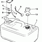 J50DTLECA Топливный бак- 6 gallon