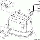 J60TTLECM Engine cover -- evinrude