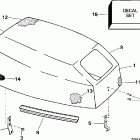 J10REUS Капот-Evinrude