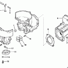 J2ROEUD Cylinder & crankcase, reed valve