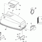 J40TTLEUC Engine cover - johnson - electric start only