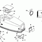 BJ40EEDS Engine cover - evinrude 40