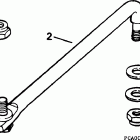 HJ90TXADA Steering link kit (with power trim & tilt)
