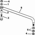 HJ90TXADA Steering link kit (without power trim & tilt)