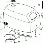 J10FRELEDR Капот-Evinrude