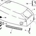 J10RLEDD Капот-Evinrude