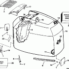 J225TXEDE Engine cover - johnson - 200tx, 200sl, 200cx, 225