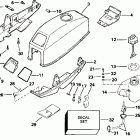 J3ROEDE Motor cover - johnson / evinrude & integral fuel tank