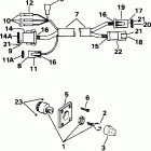 J40TELEDS Ignition switch & cable - 40te, 40ttl