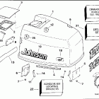 J120TLERC Engine cover - johnson 120-140 models