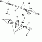 J40RLERE Ignition switch & cable - 40te, 40ttl