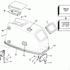 J40TLERE Engine cover - evinrude rope start only