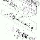 100 EFI (4-STROKE) 1B366823 & Up Корпус редуктора, вал гребного винта