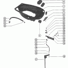 115 (6 CYL.) 7147988 THRU 7208847 Bottom cowl and shift linkage