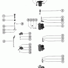 115 (6 CYL.) 7147988 THRU 7208847 Carburetor linkage and choke solenoid
