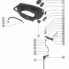 115 (6 CYL.) 7191308 THRU 7208847 Bottom cowl and shift linkage