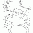 115 (6 CYL.) 7191308 THRU 7208847 Trim cylinders and hydraulic hoses