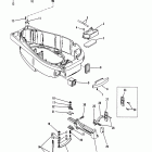 115 (6 CYL.) 7208848 AND UP Bottom cowl and shift linkage