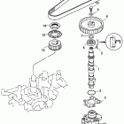 15 (4-STROKE) 0G760300 THRU 1B226999 Масляный насос  /  распредвал