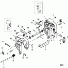 15 (4-STROKE) 1B227000 & Up КРОНШТЕЙН КРЕПЛЕНИЯ К ТРАНЦУ