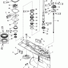 150 VERADO (4-STROKE)(4 CYL.) 1B227000 THRU 1B381711 Корпус редуктора, вертикальный вал