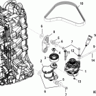 150 VERADO (4-STROKE)(4 CYL.) 1B517159 & Up Генератор и  натяжитель  ремня