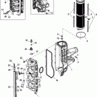 175 VERADO (4-STROKE)(4 CYL.) 1B517159 & Up Charge cooler / intake manifold